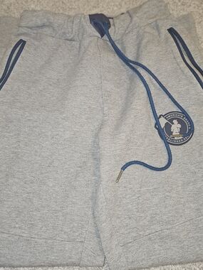 Men's Grey Baseballism Joggers with Navy Accents